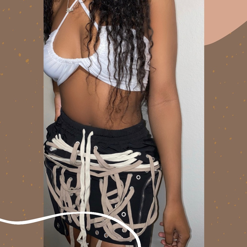 Tie Me Up Mini Skirt